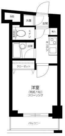 パレステュディオ文京湯島DOLCEの物件間取画像